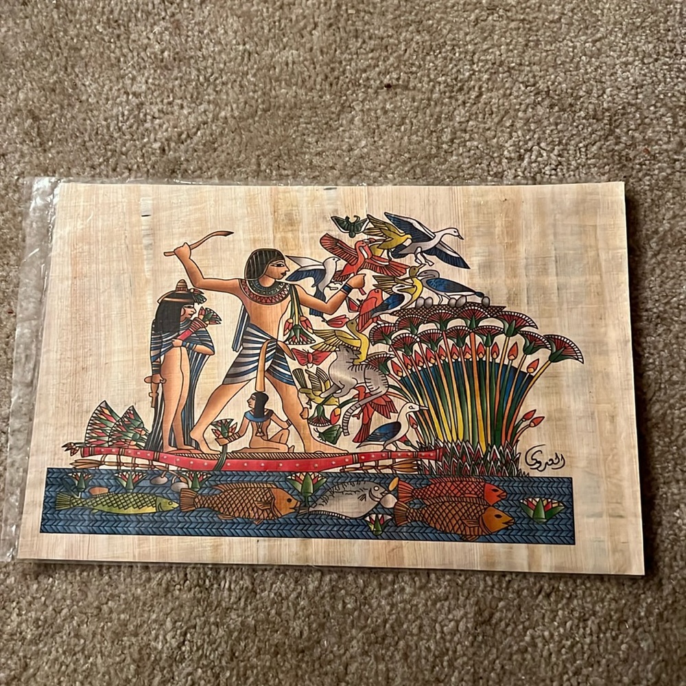 Egyptian Papyrus Painting